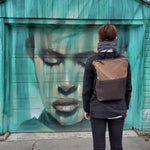Load image into Gallery viewer, Mara Waxed Canvas &amp; Veg Tan Leather Backpack
