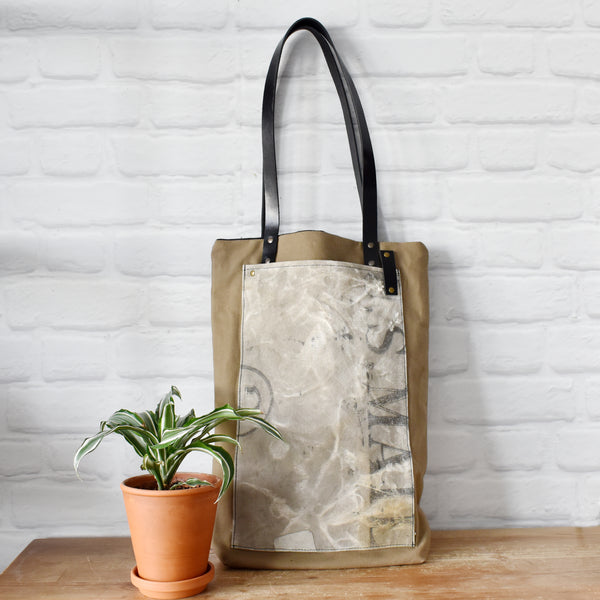 Navy or Nautical Sustainable Canvas Anchor Shoulder Tote Bag – Recycled  Military Bags