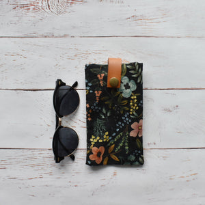 Canvas & Leather Glasses Case