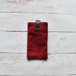 Load image into Gallery viewer, Waxed Canvas &amp; Leather Glasses Case
